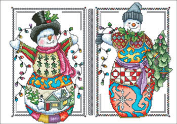 Two Happy Snowmen